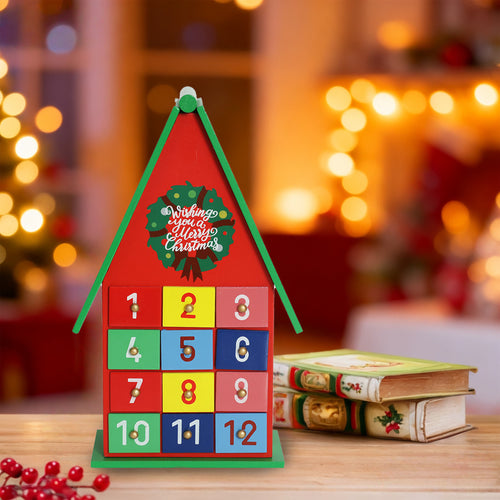  Christmas Wreath House Countdown Ornament With Handle - image 0