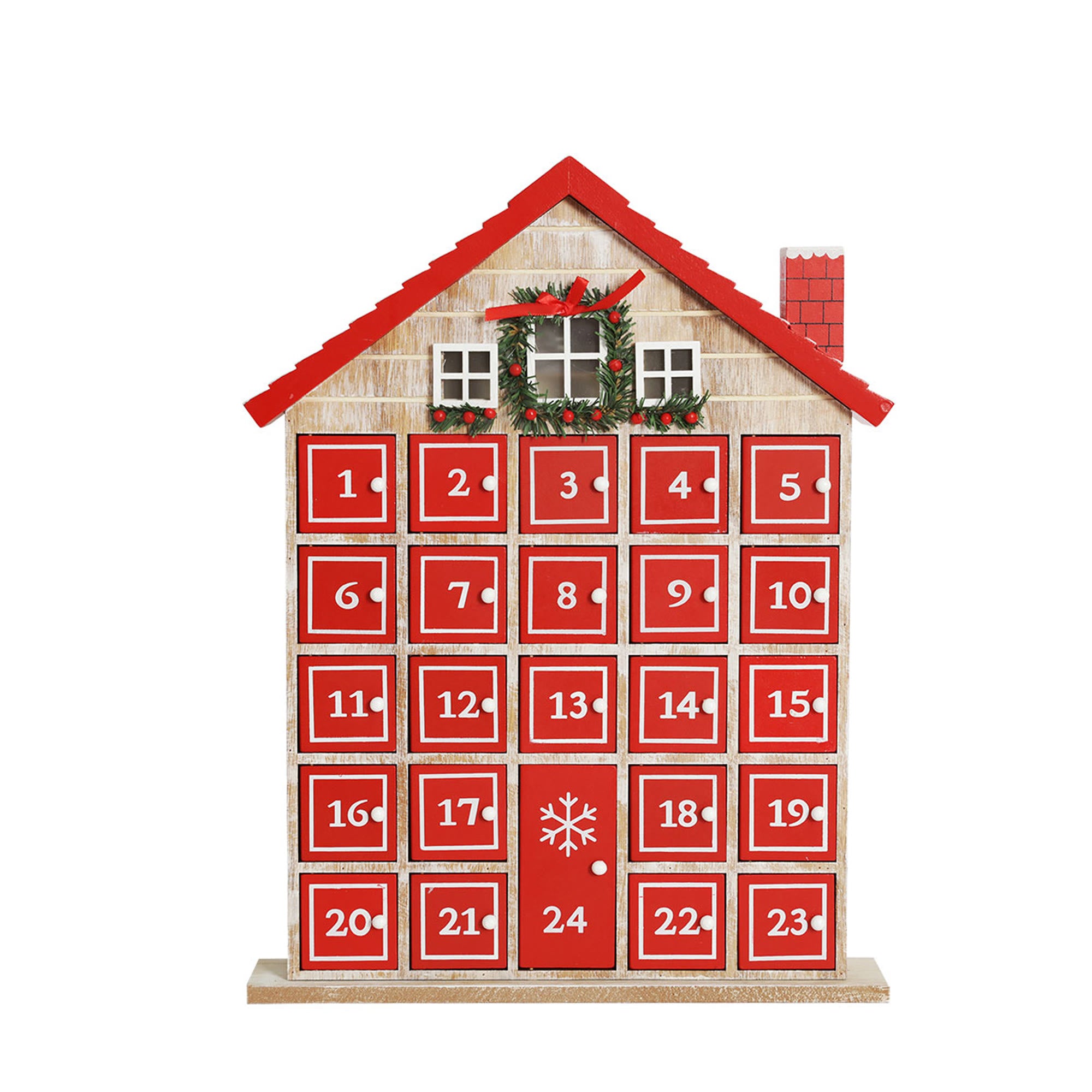 Christmas-themed 3d Cottage Advent Calendar Ornament - image 7