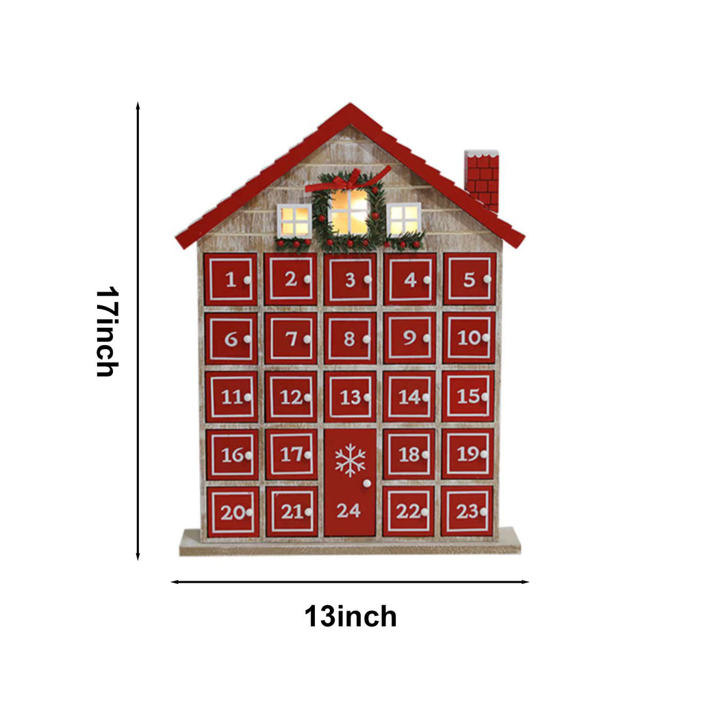 Christmas-themed 3d Cottage Advent Calendar Ornament - image 8