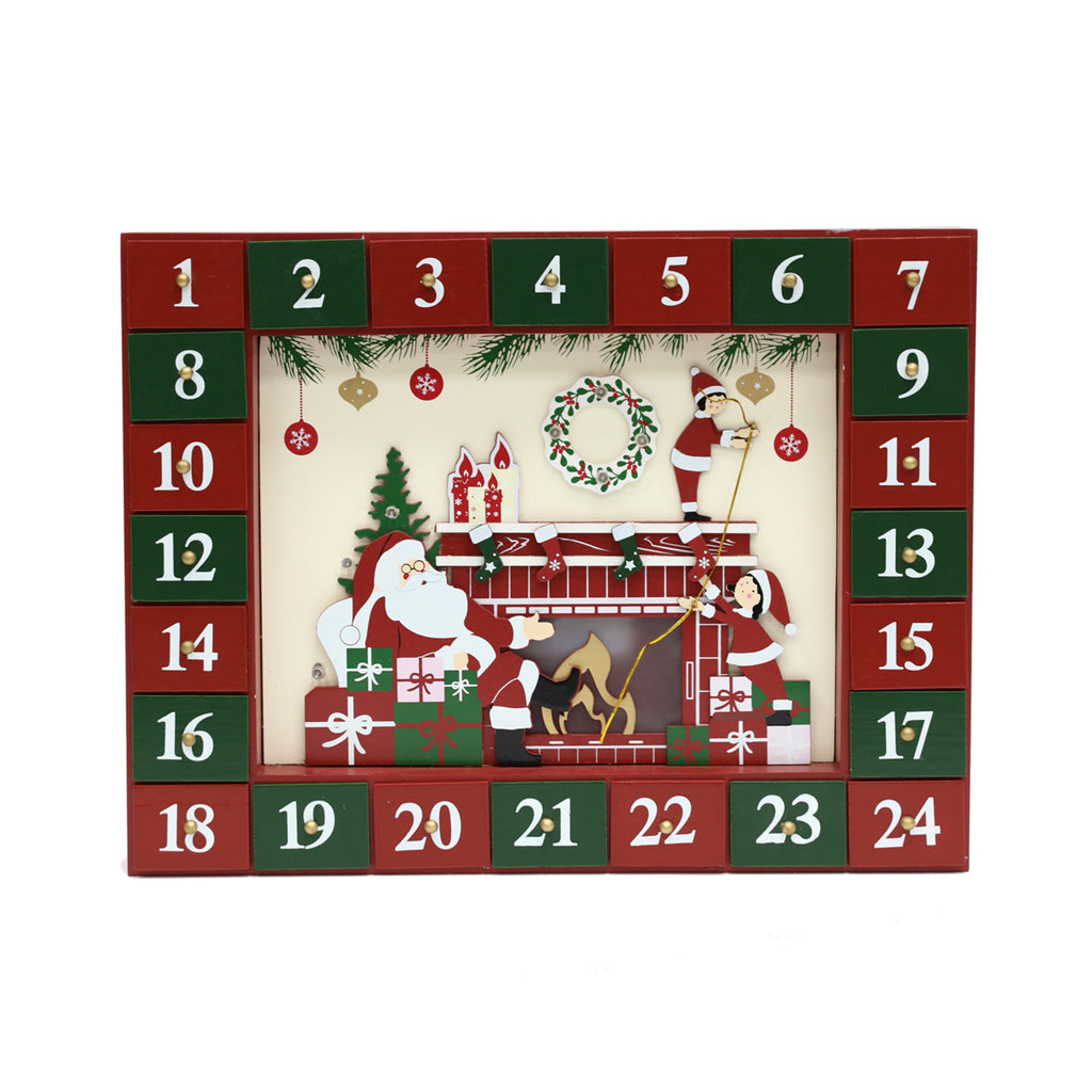 Advent Calendar Gift Box With Santa Claus Pattern - image 6
