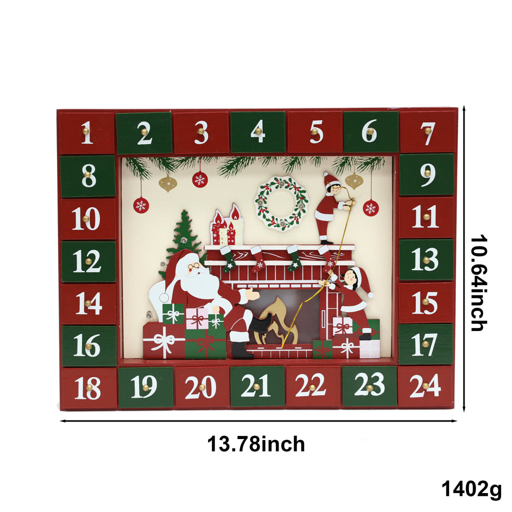 Advent Calendar Gift Box With Santa Claus Pattern - image 7
