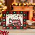 Advent Calendar Gift Box With Santa Claus Pattern - Red - image 2