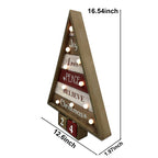 Christmas Wooden Tree Calendar Ornament With Lights - image 8