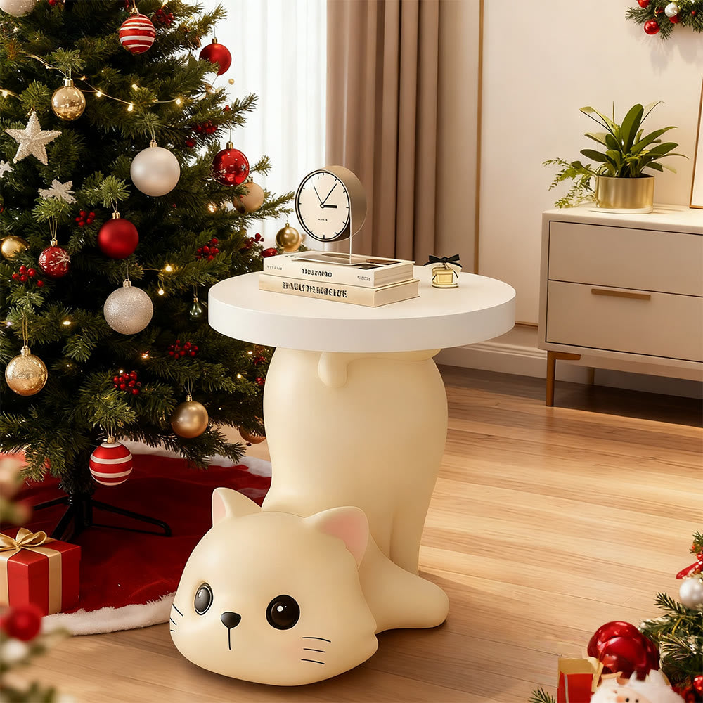 White Cat Chic Side Table - image 0
