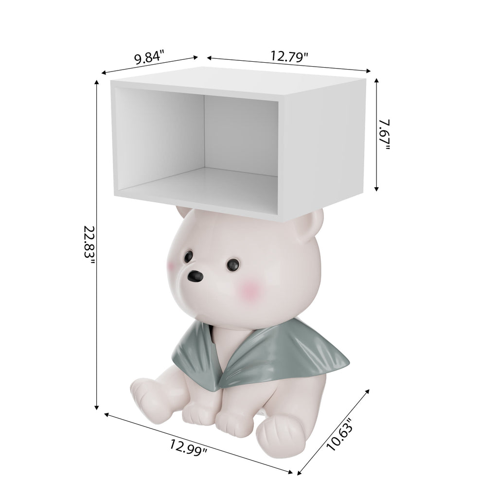 Charming Bear Side Table With Box Storage - image 7
