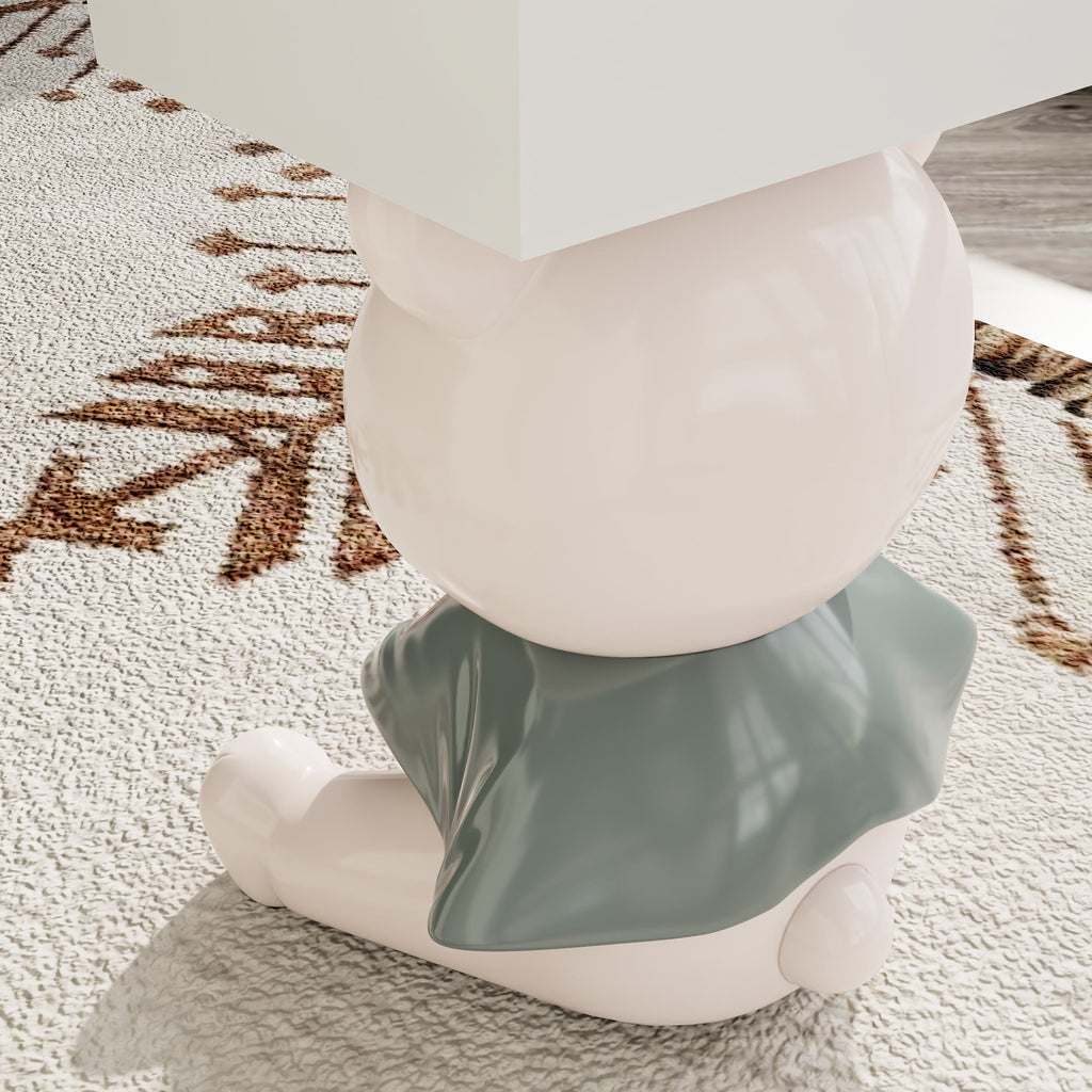 Charming Bear Side Table With Box Storage - image 3