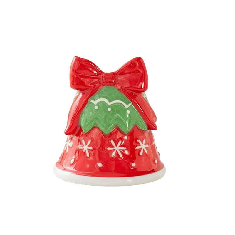 Red Bell-shaped Christmas Candle Holder - image 4