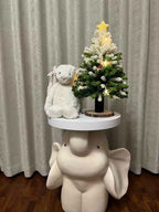 Elephant Base Side Table With Tray - image 15
