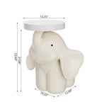 Elephant Base Side Table With Tray - image 11