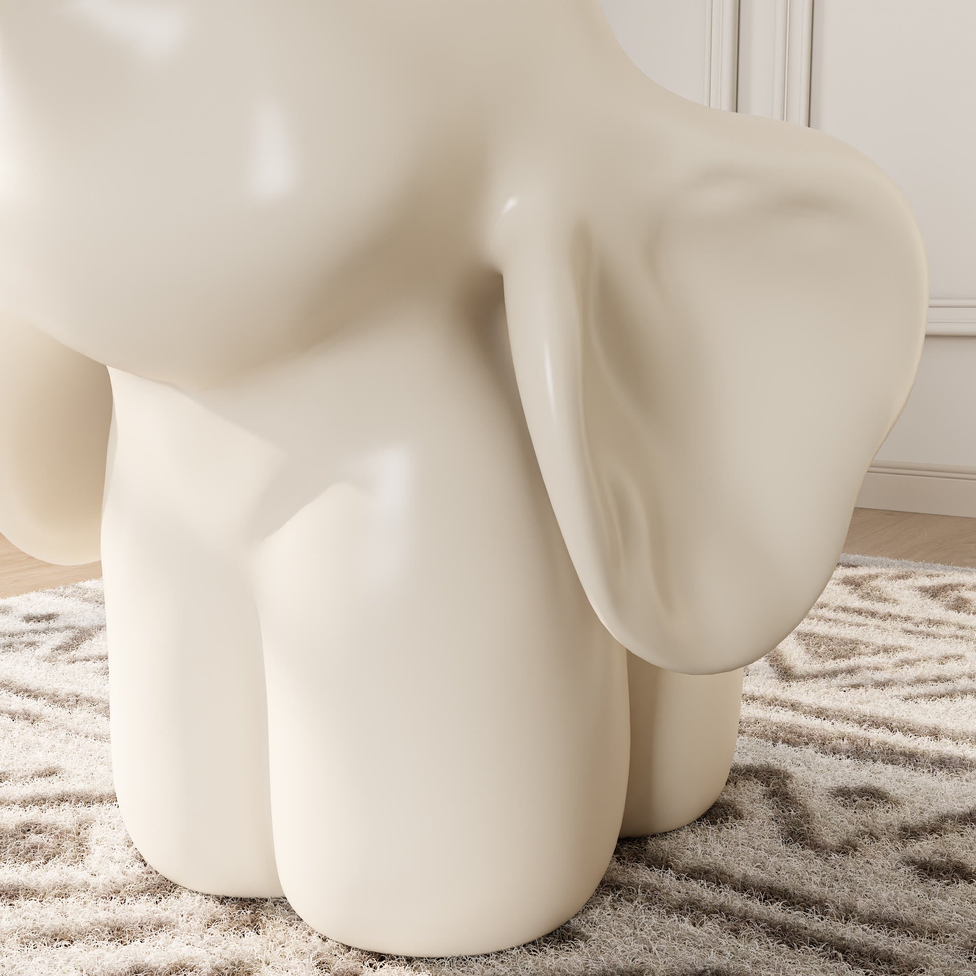 Elephant Base Side Table With Tray - image 8