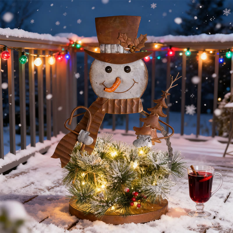 Glowing Vine Snowman Decorative Ornament - image 2