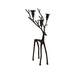 Vintage Black Reindeer Candle Holder - image 3