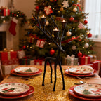 Vintage Black Reindeer Candle Holder - image 2