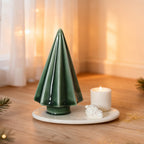 Christmas Pine Tree-shaped Ceramic Candle Holder - image 2