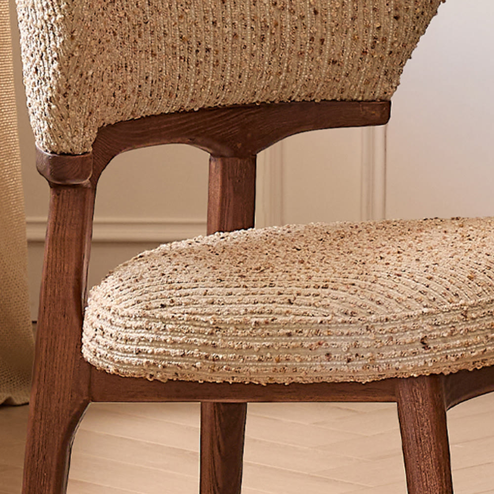 Iffhome Linen Dining Chair With Wide Back - image 5