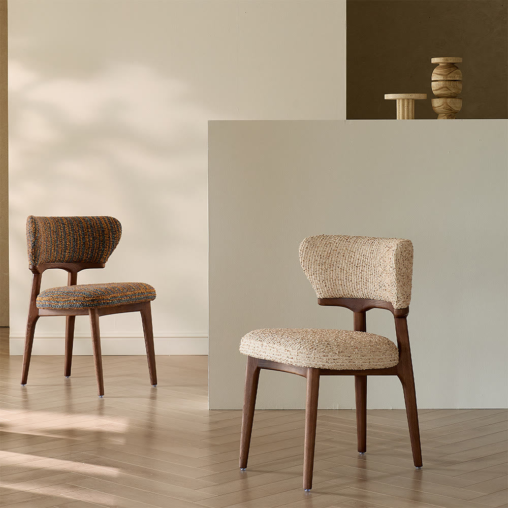 Iffhome Linen Dining Chair With Wide Back - image 3