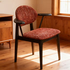 Curved Backrest Dining Chair With Arms - image 2