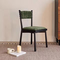 Hourglass-shaped Backrest Dining Chair - Green - 17.32"W x 17.32"D x 32.67"H - image 0