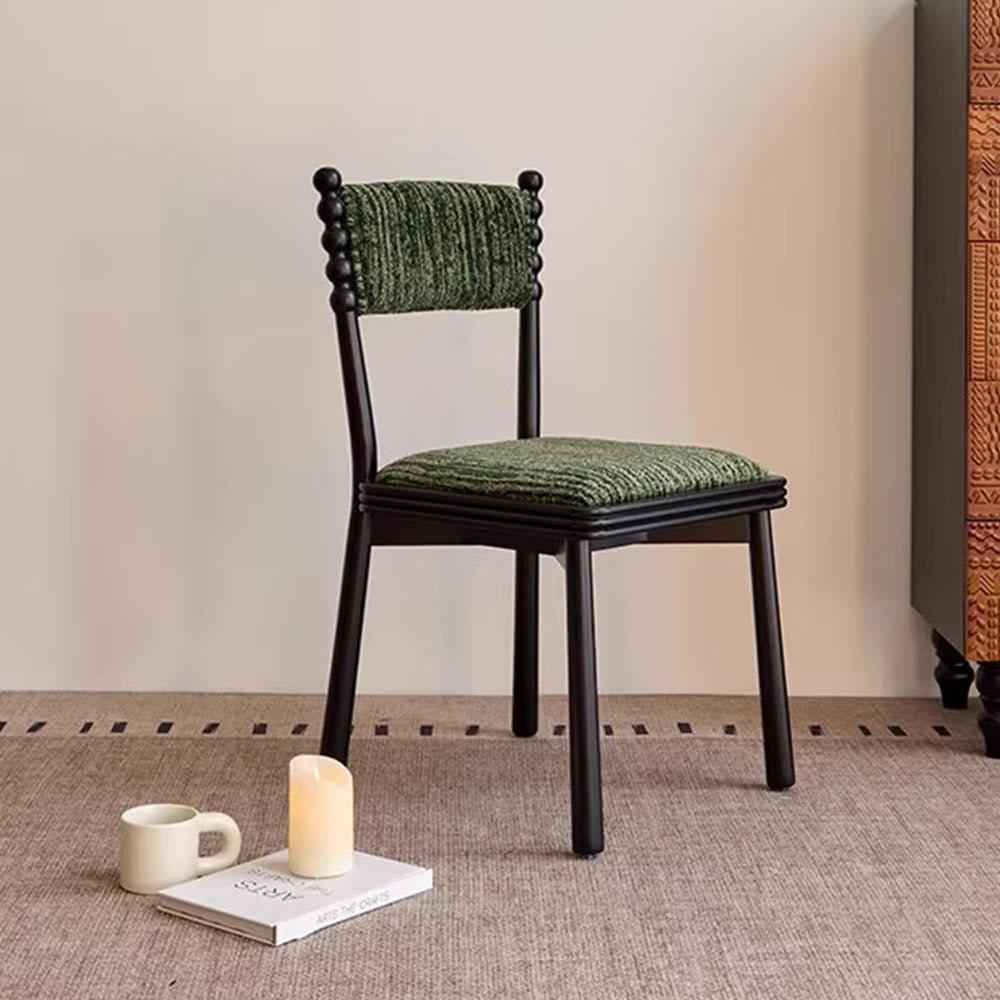 Hourglass-shaped Backrest Dining Chair - Green - 17.32"W x 17.32"D x 32.67"H - image 0
