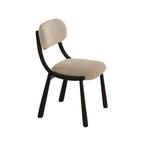 Off-white Soft Snowflake Velvet Dining Chair - image 6