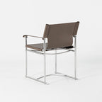 Modern Saddle Leather Dining Chair - image 4
