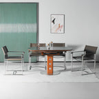 Modern Saddle Leather Dining Chair - image 2