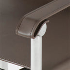 Modern Saddle Leather Dining Chair - image 5