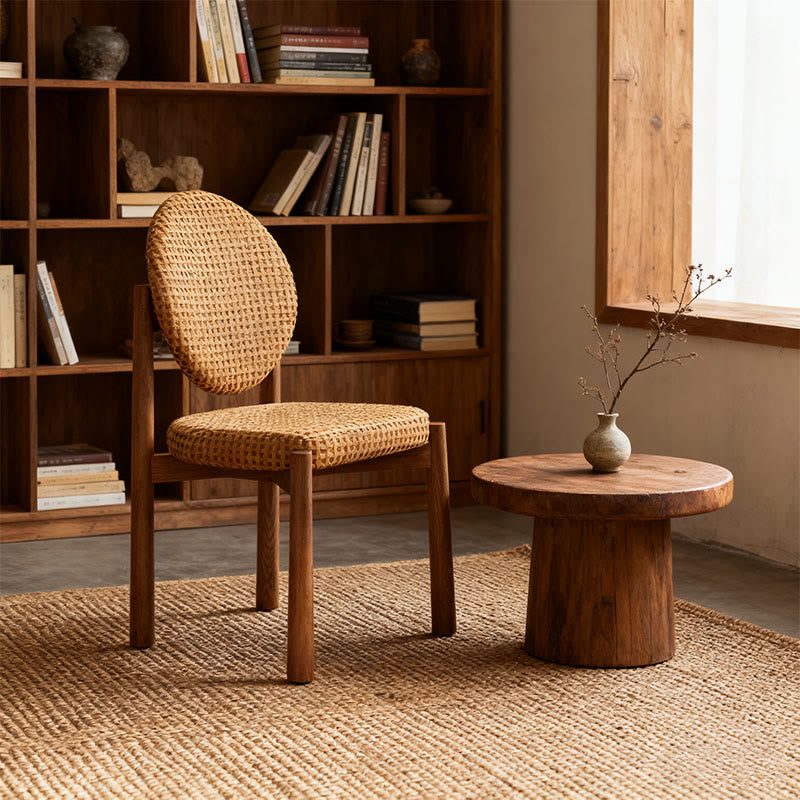 Retro Elegant Round Dining Chair - image 1