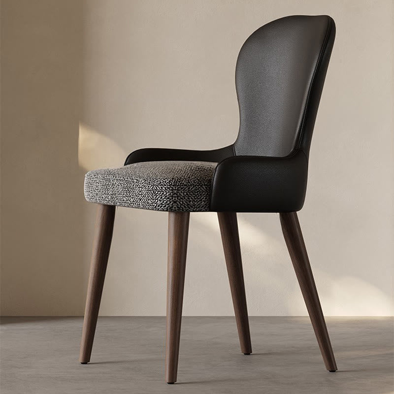 Iffhome Elegant Retro Leather-back Dining Chair - image 1