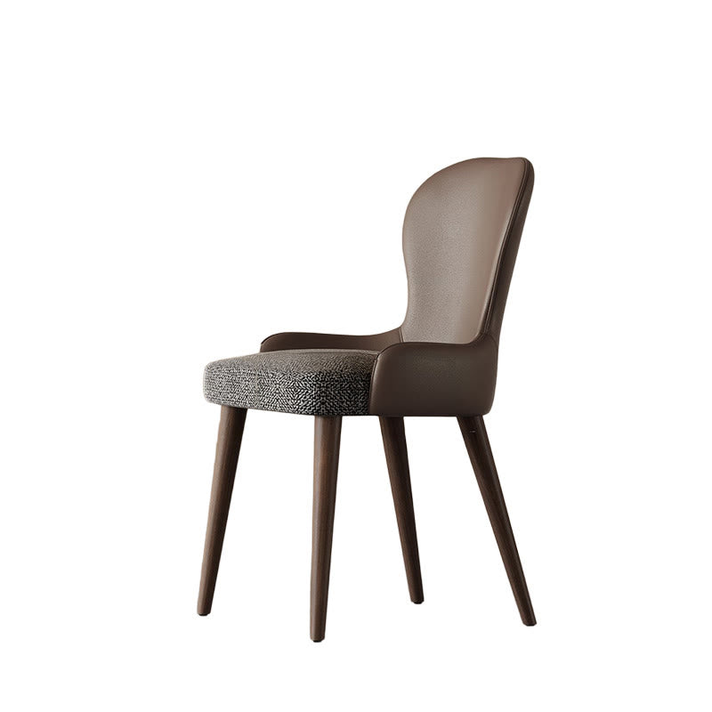 Elegant Retro Leather-back Dining Chair - image 7