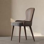 Elegant Retro Leather-back Dining Chair - image 0