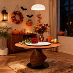 Walnut Shaped Design Round Dining Table - image 16