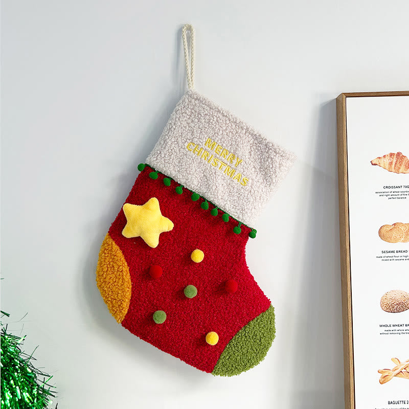 Iffhome Star-pattern Christmas Hanging Bag - image 1