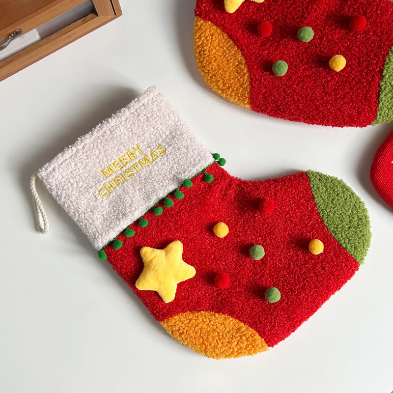 Iffhome Star-pattern Christmas Hanging Bag - image 3