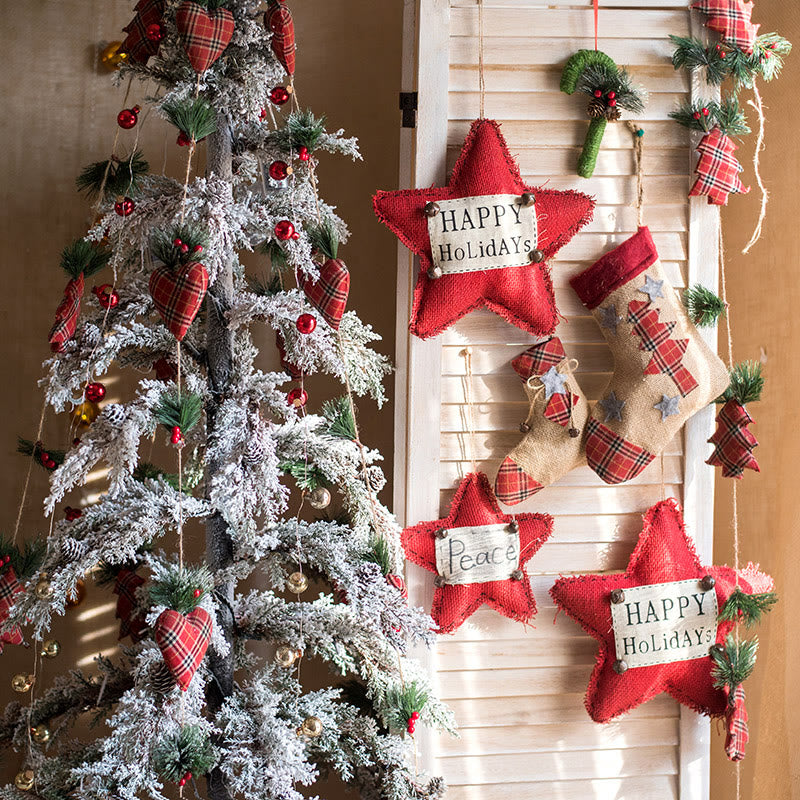 Iffhome Checkered Christmas Gift Bag - image 2