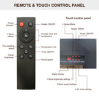 Infrared Electric Fireplace With Removable Trim Kit Insert - image 7