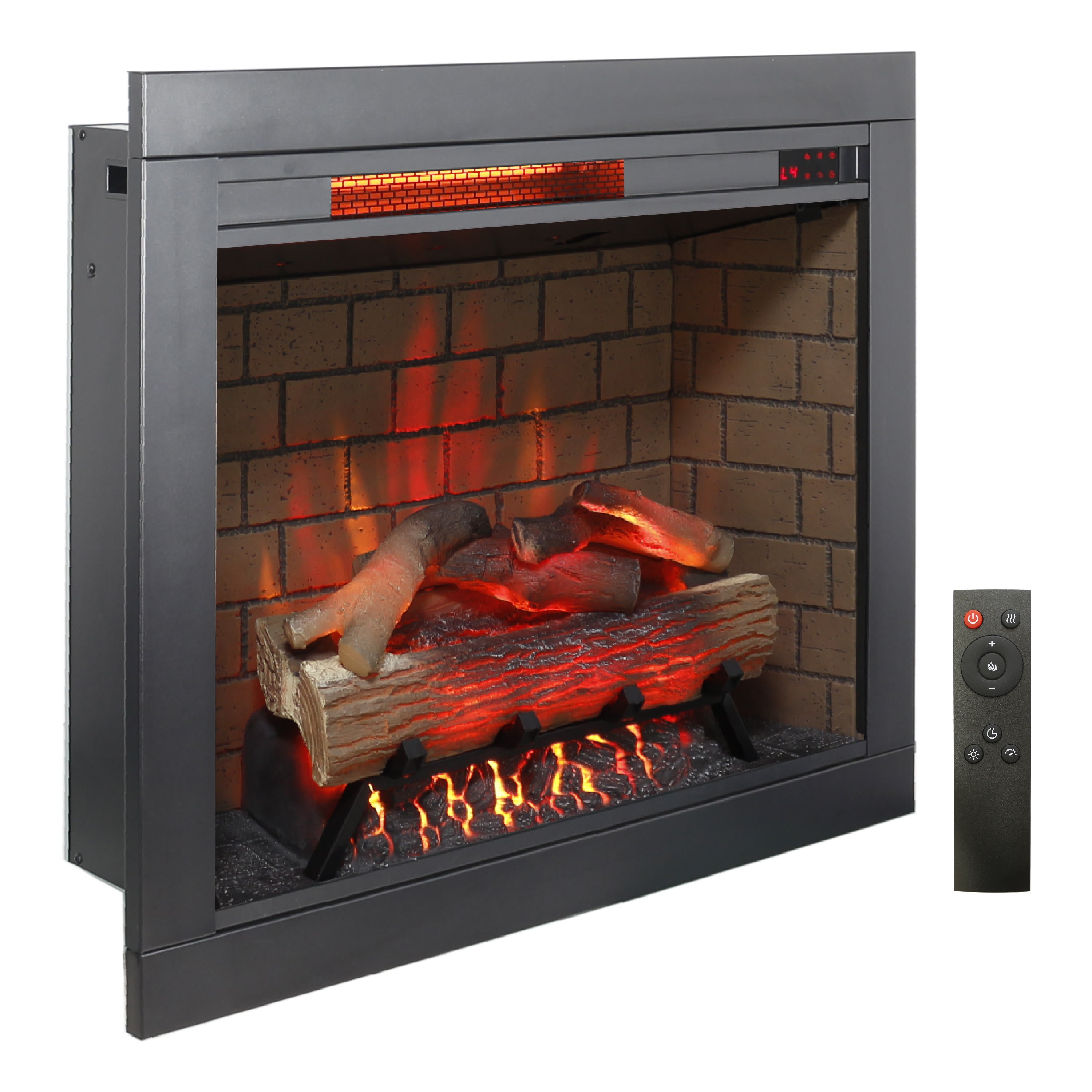 Iffhome Infrared Electric Fireplace With Removable Trim Kit Insert - image 3