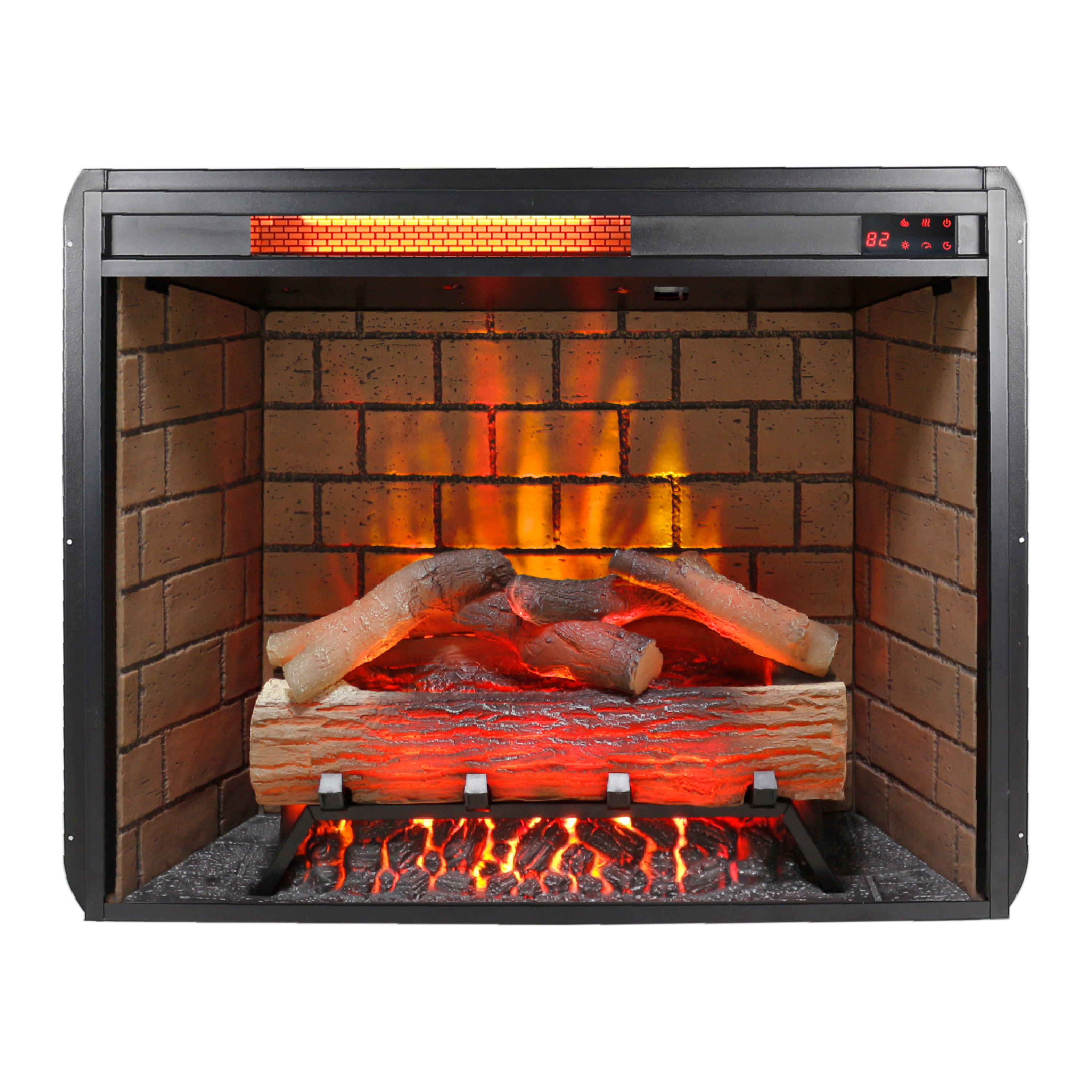 Infrared Electric Fireplace With Removable Trim Kit Insert - image 5