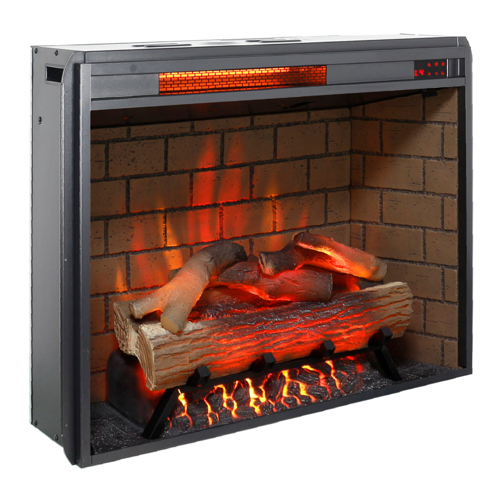 Infrared Electric Fireplace With Removable Trim Kit Insert - image 4