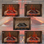 Infrared Electric Fireplace With Removable Trim Kit Insert - image 1