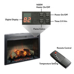 Electric Fireplace With Multicolored Flames  - image 5
