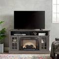 Electric Fireplace With Multicolored Flames  - Black - image 0