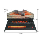 Electric Fireplace 3d Log Set Insert - image 8