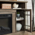 Classic Tv Stand With Fireplace Inset  - image 3