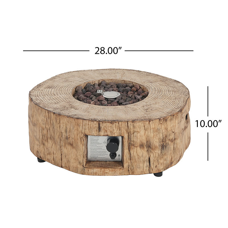 Iffhome Patio Propane Fire Pit With Wood Pattern - image 7