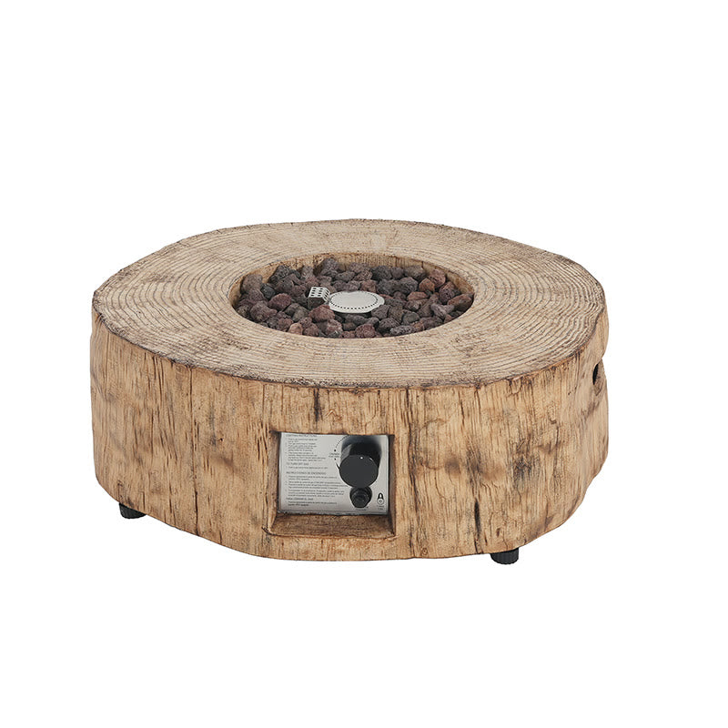 Patio Propane Fire Pit With Wood Pattern - image 6