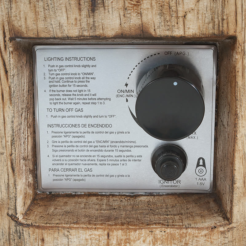 Iffhome Patio Propane Fire Pit With Wood Pattern - image 4