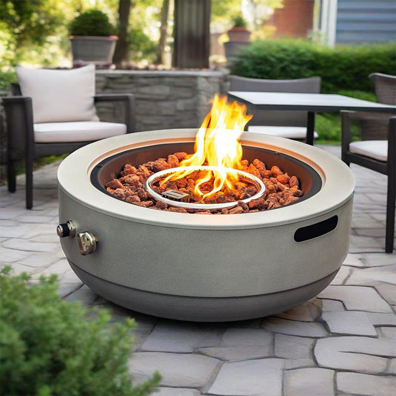 Iffhome Round Steel Fire Pit For Outside - image 3