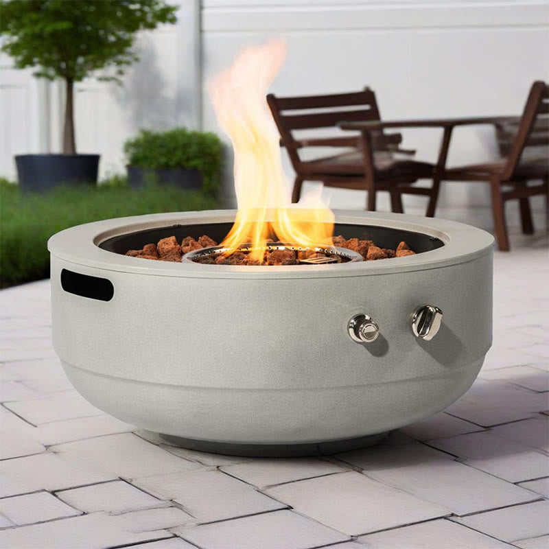 Iffhome Round Steel Fire Pit For Outside - image 0