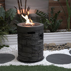 Round Outdoor Gas Fire Pit - image 2